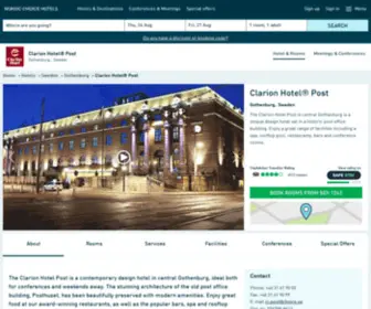 Clarionpost.com(Hotel in Gothenburg) Screenshot