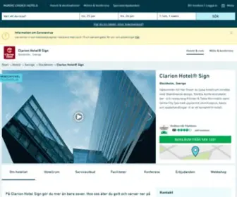 Clarionsign.se(Hotell Stockholm centrum) Screenshot