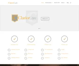 Clariorlaw.com(Clarior Law Home) Screenshot