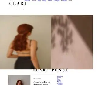 Clariponce.com(Clari Ponce) Screenshot