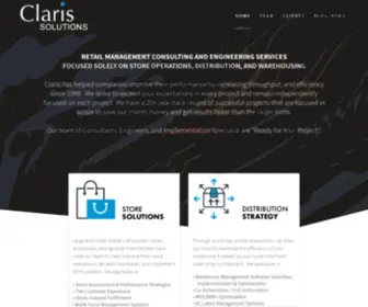 Claris-Solutions.com(Practical Solutions For Complex Business Problems) Screenshot