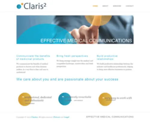 Claris2.com(EFFECTIVE MEDICAL COMMUNICATIONS) Screenshot