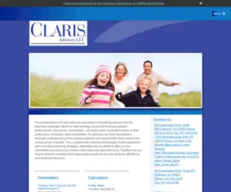 Clarisadvisorsllc.com(Claris Advisors LLC) Screenshot