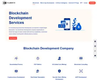 Clarisco.com(Clarisco Blockchain Technology Solution & Service Provider) Screenshot