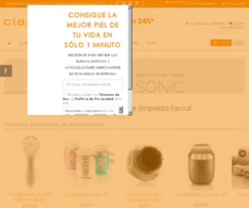 Clarisonic.es(Sistemas de limpieza faciales para una piel perfecta) Screenshot
