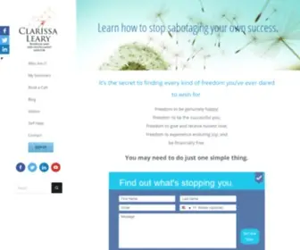 Clarissaleary.com(Clarissa Leary) Screenshot