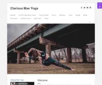 Clarissamae.com(Clarissa Mae Yoga) Screenshot