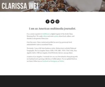 Clarissawei.com(CLARISSA WEI) Screenshot