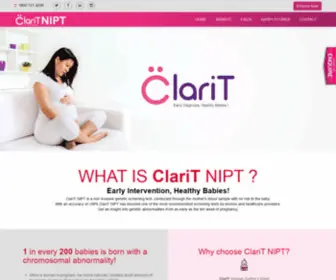 Claritnipt.com(ClariT NIPT) Screenshot