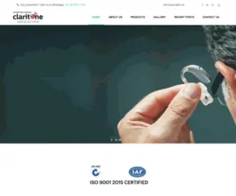 Claritonehearing.com(Claritone Hearing Aid Centre) Screenshot