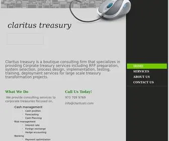 Claritustr.com(Claritus Treasury) Screenshot