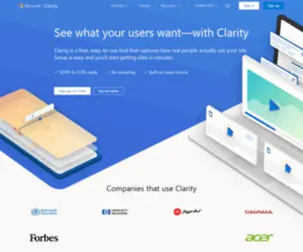 Clarity.ms(Microsoft Clarity) Screenshot
