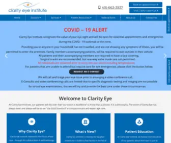 Clarityeye.ca(Clarity Eye Institute) Screenshot