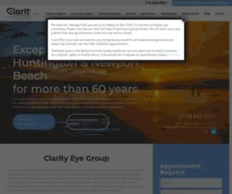 Clarityeyegroup.com(Clarity Eye Group) Screenshot