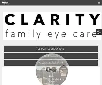 Clarityfamilyeyecare.com(Optometrist in Buhl) Screenshot