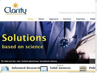 Claritypharma.com(We provide custom pharmaceutical market research pre/post launch) Screenshot