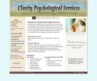 Claritypsychologicalservices.com(Clarity Psychological Services) Screenshot