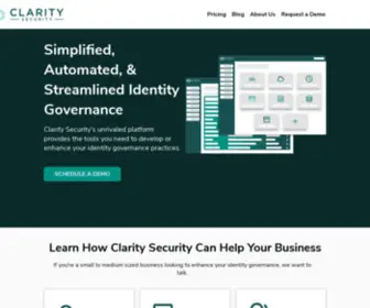 Claritysecurity.io(Automated Identity Governance) Screenshot