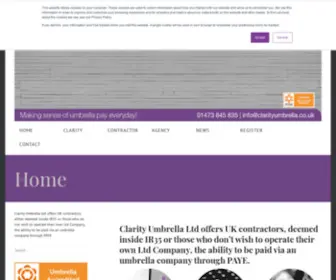 Clarityumbrella.co.uk(Clarityumbrella) Screenshot