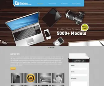 Clarivue.com(Quality Screen Protectors for Any Display by Clarivue) Screenshot