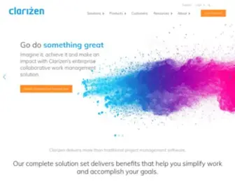 Clarizentb.com(Project management software) Screenshot