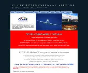 Clark-Airport.com(Clark International Airport website) Screenshot