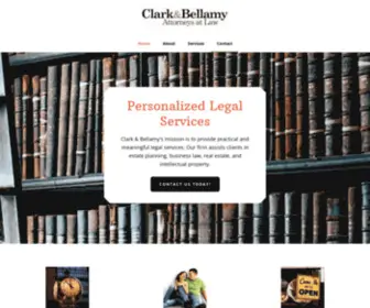 Clarkandbellamy.com(The Clark & Bellamy law firm) Screenshot