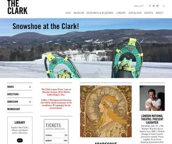 Clarkart.edu(The Clark) Screenshot