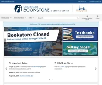 Clarkbookstore.com(Clark College Bookstore online) Screenshot