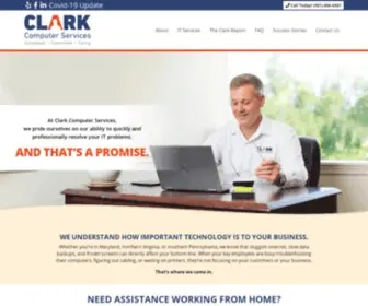 Clarkcomputerservices.com(Managed IT Services in MD) Screenshot