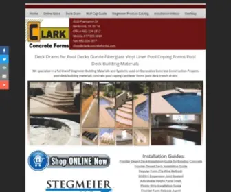 Clarkconcreteforms.com(Clark Concrete Forms) Screenshot