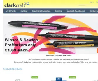 Clarkcraft.co.uk(Gateway to Art & Craft supplies) Screenshot