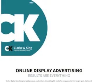 Clarke-King.com(Online Display Advertising) Screenshot