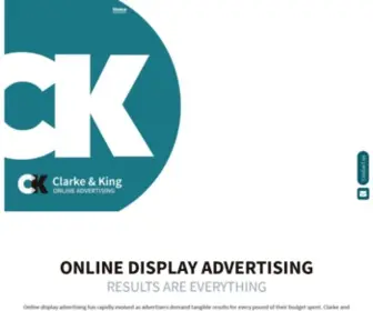 Clarkeandking.com(Online Display Advertising) Screenshot