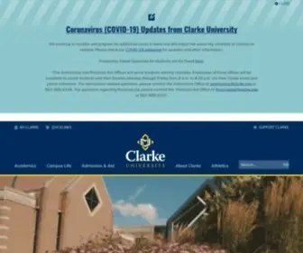 Clarke.edu(Clarke University) Screenshot