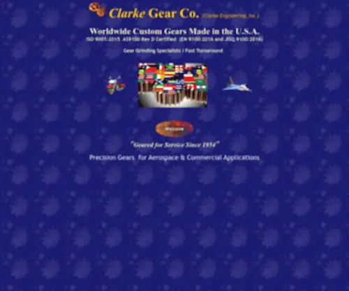 Clarkegear.com(Clarke Engineering) Screenshot