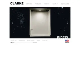 Clarkeproducts.com(Bath Products) Screenshot