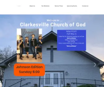 Clarkesvillechurchofgod.org(Clarkesville Church of God) Screenshot