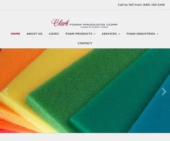 Clarkfoam.net(Clark Foam Products) Screenshot