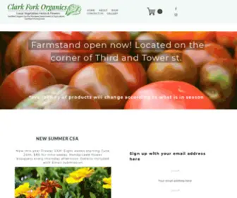 Clarkforkorganics.com(Clark Fork Organics farm) Screenshot