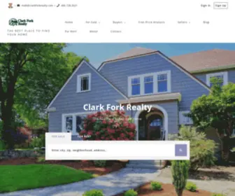 Clarkforkrealty.com(Missoula MT homes for sale and rent) Screenshot