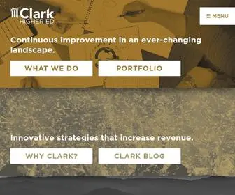 Clarkhighered.com(Marketing Solutions) Screenshot