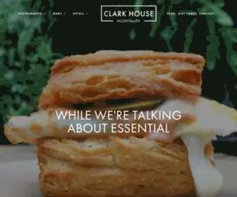 Clarkhousehospitality.com(Clark House Hospitality) Screenshot