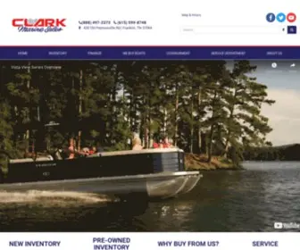 Clarkmarine.com(Clark Marine Sales) Screenshot