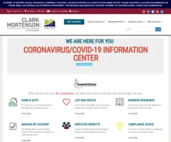 Clarkmortenson.com(Clark-Mortenson Insurance) Screenshot