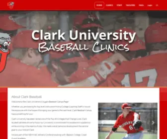 Clarkprospectclinic.com(Clark Baseball) Screenshot