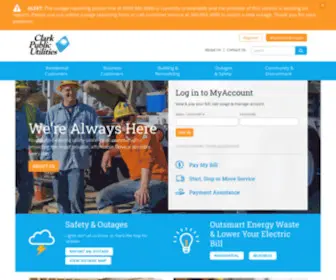 Clarkpublicutilities.com(Clark Public Utilities) Screenshot