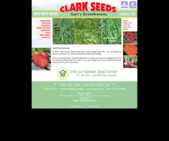 Clarkseeds.com(Clark Seeds) Screenshot