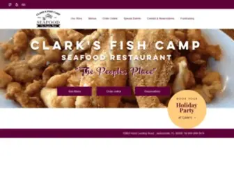 Clarksfishcamp.net(Clark's Fish Camp Seafood Restaurant) Screenshot