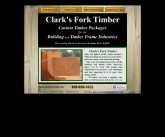 Clarksforktimber.com(Clark's Fork Timber) Screenshot